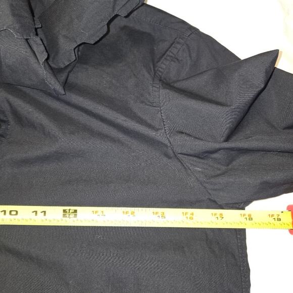 Tory Burch Scalloped Poplin Bow Blouse size 2 Preppy Dark Academia matrix - Picture 9 of 9